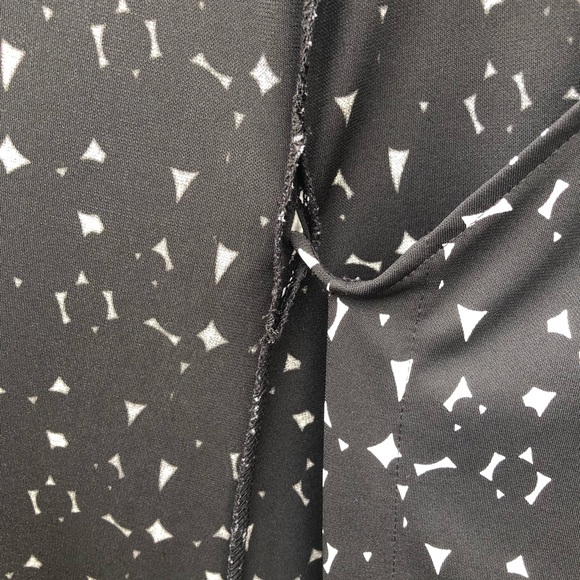 Kenneth Cole black & white, wrap front dress - Picture 6 of 6